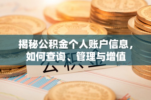 鸟松揭秘公积金个人账户信息，如何查询、管理与增值