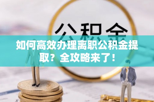 鸟松如何高效办理离职公积金提取？全攻略来了！