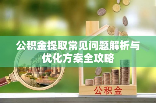 鸟松公积金提取常见问题解析与优化方案全攻略