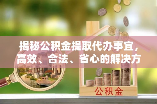 鸟松揭秘公积金提取代办事宜，高效、合法、省心的解决方案