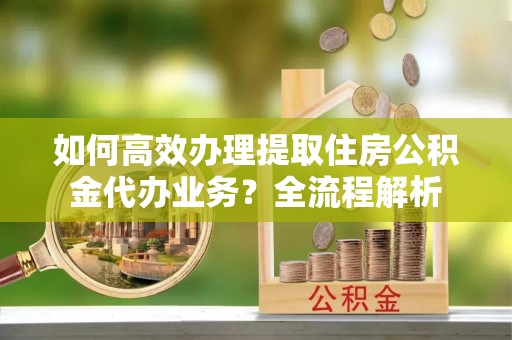 鸟松如何高效办理提取住房公积金代办业务？全流程解析