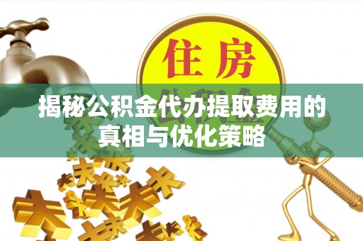 鸟松揭秘公积金代办提取费用的真相与优化策略