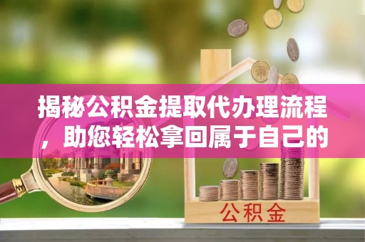 鸟松揭秘公积金提取代办理流程，助您轻松拿回属于自己的钱