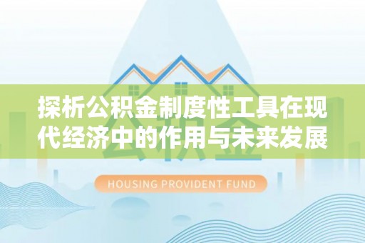鸟松探析公积金制度性工具在现代经济中的作用与未来发展趋势