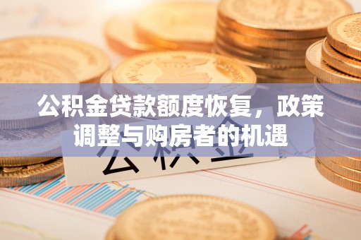 鸟松公积金贷款额度恢复，政策调整与购房者的机遇