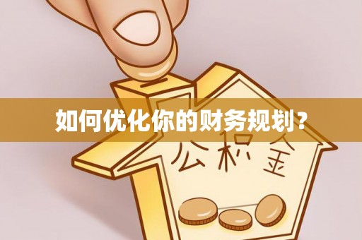 鸟松如何优化你的财务规划？