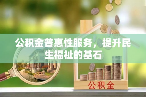 鸟松公积金普惠性服务，提升民生福祉的基石