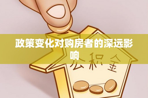 鸟松政策变化对购房者的深远影响