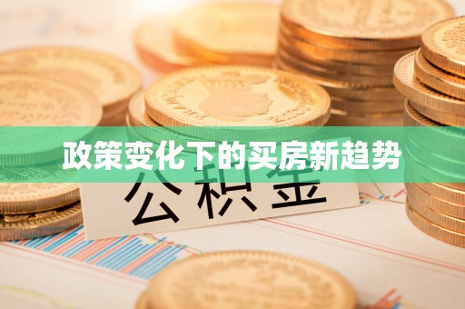鸟松政策变化下的买房新趋势