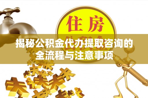 鸟松揭秘公积金代办提取咨询的全流程与注意事项