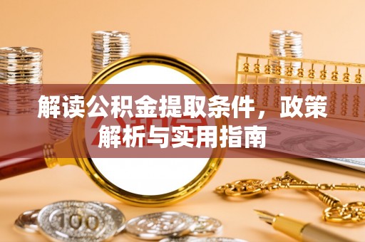 鸟松解读公积金提取条件，政策解析与实用指南