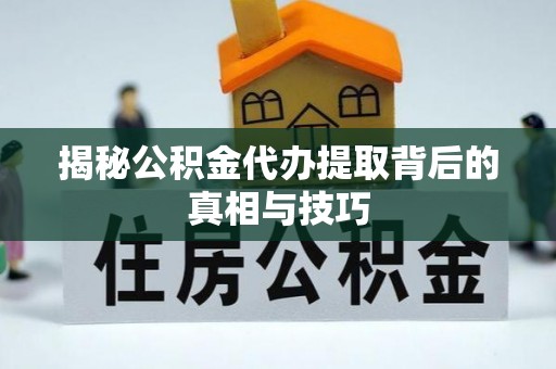 鸟松揭秘公积金代办提取背后的真相与技巧